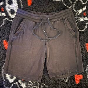 Black Drawstring Athletic Shorts